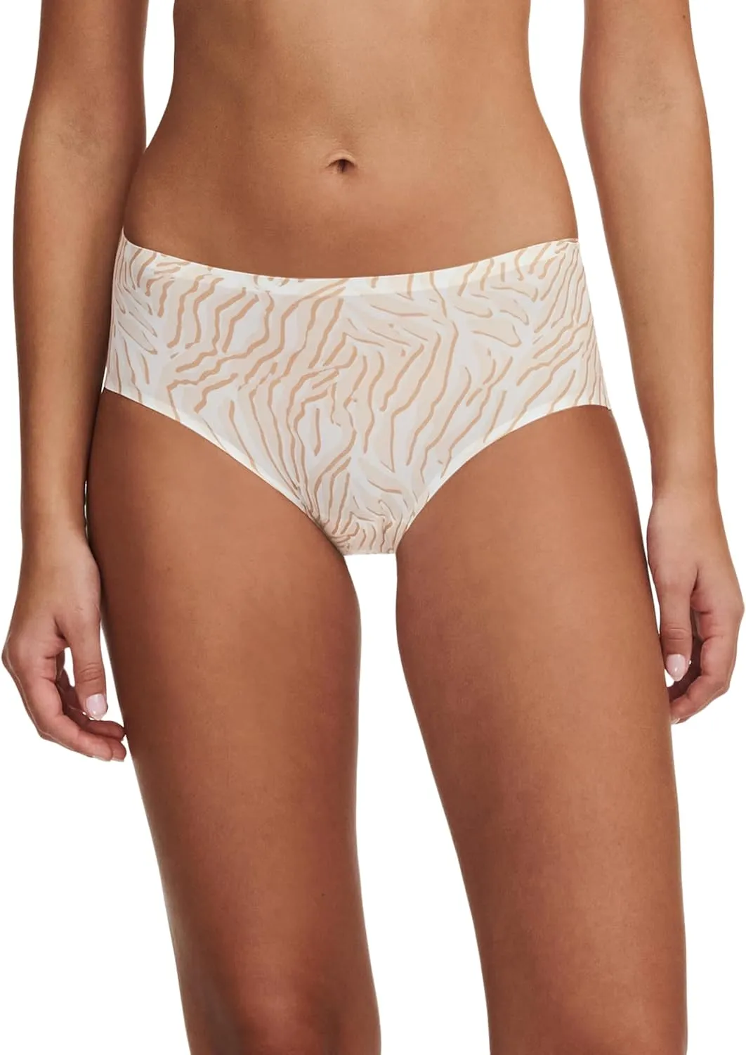 Chantelle Women's Soft Stretch One Size Regular Rise Hipster, Desert Sand Print