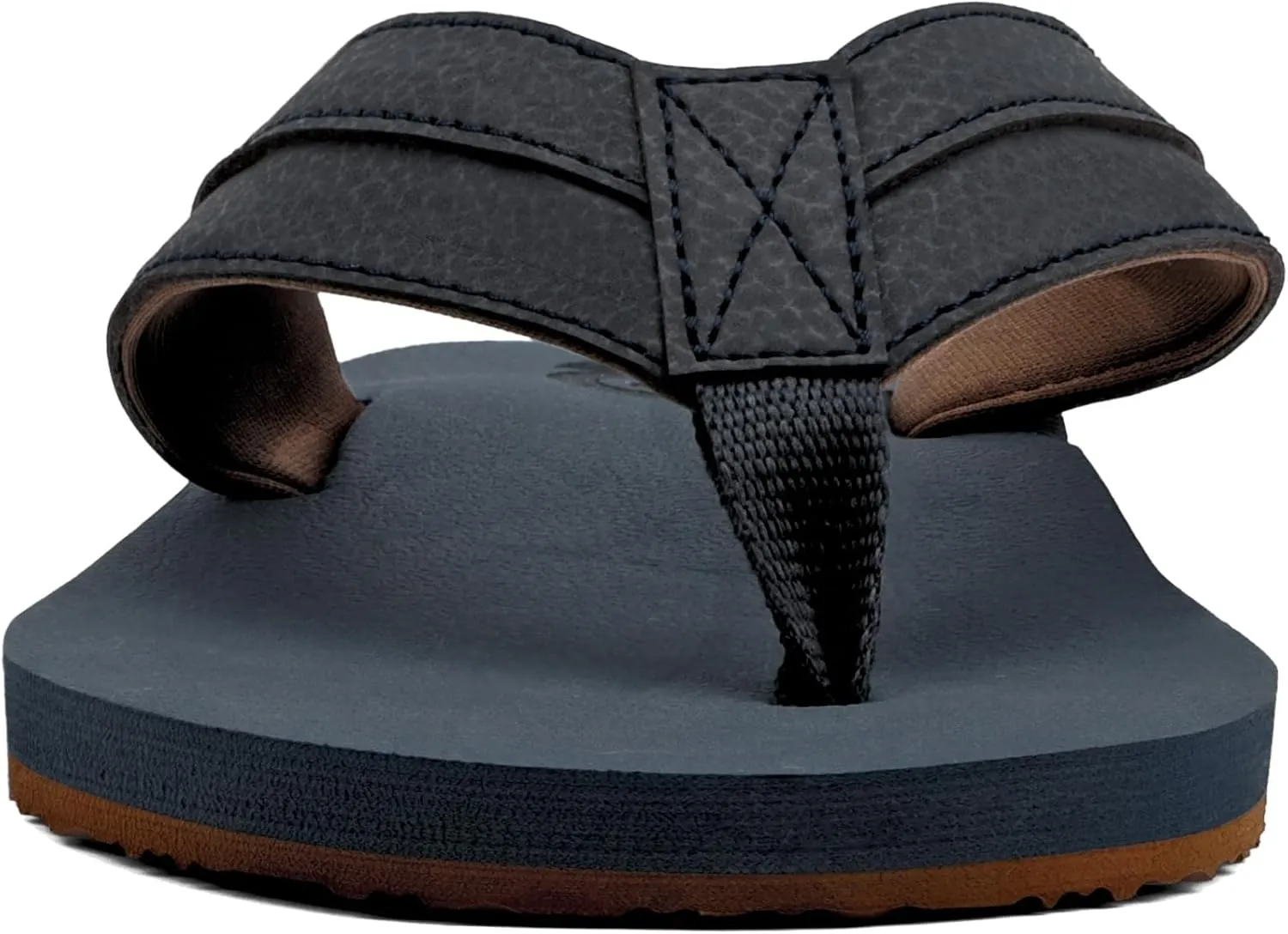 ChayChax Mens Flip Flops Arch Support Comfort Beach Thong Sandals with Ultra Cushion Footbed