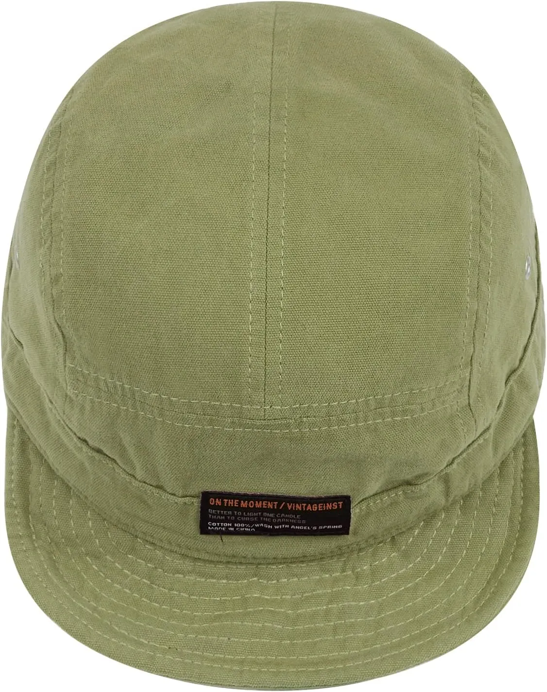 CLAPE Short Brim Baseball Cap 5 Panel Hat Soft Short Bill Trucker Cap Flat Snapback Hats Casual Outdoor Fitted Cap Dad Hats