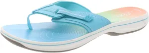 Clarks Cloudsteppers Womens Brinkley Jazzh Flip-Flops Blue 5 Medium (B,M)