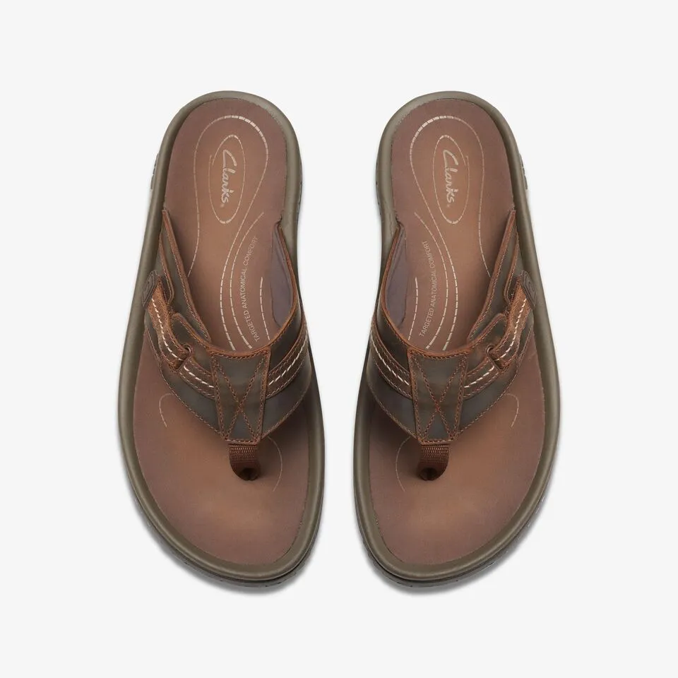 Clarks Men's Wesley Sun Beeswax | Black | Tan
