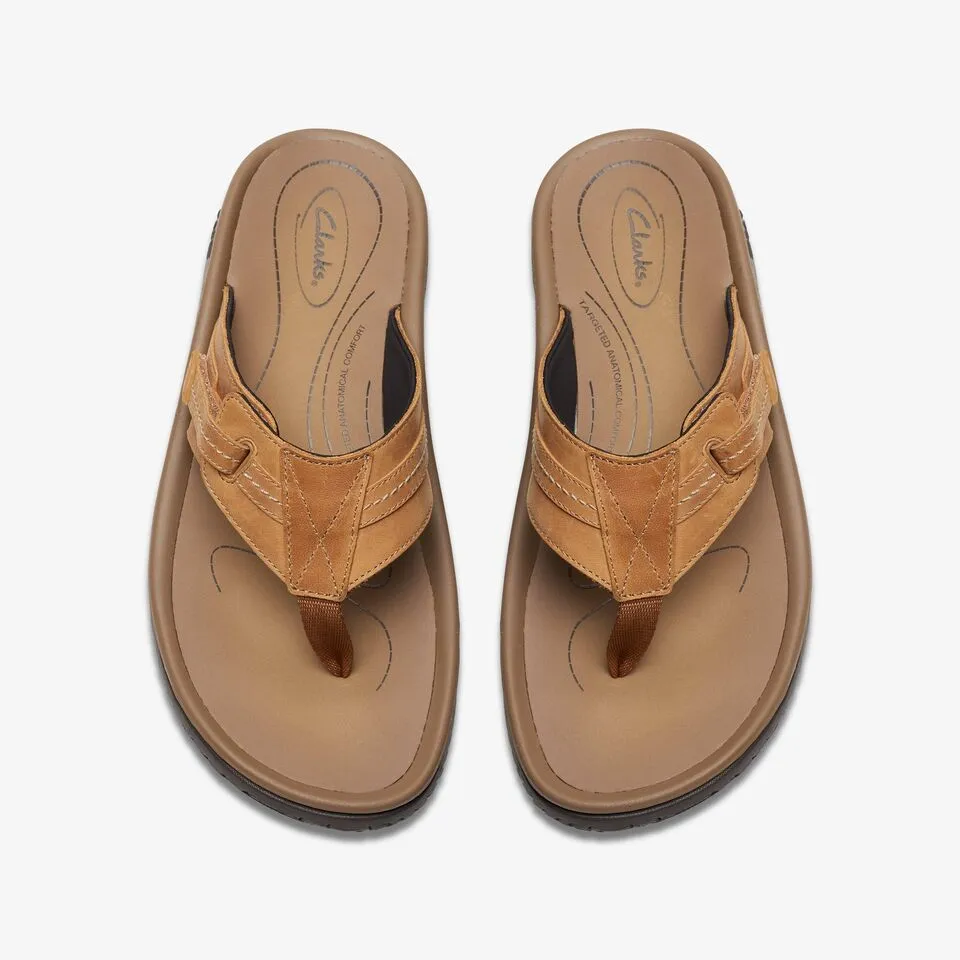 Clarks Men's Wesley Sun Beeswax | Black | Tan
