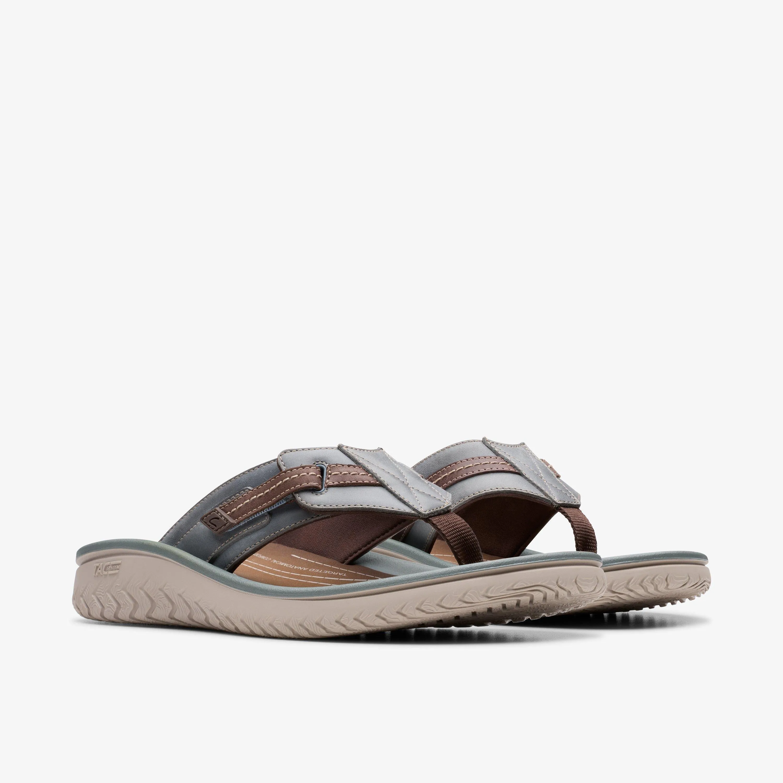 Clarks Men's Wesley Sun Light Blue Leather 26181914