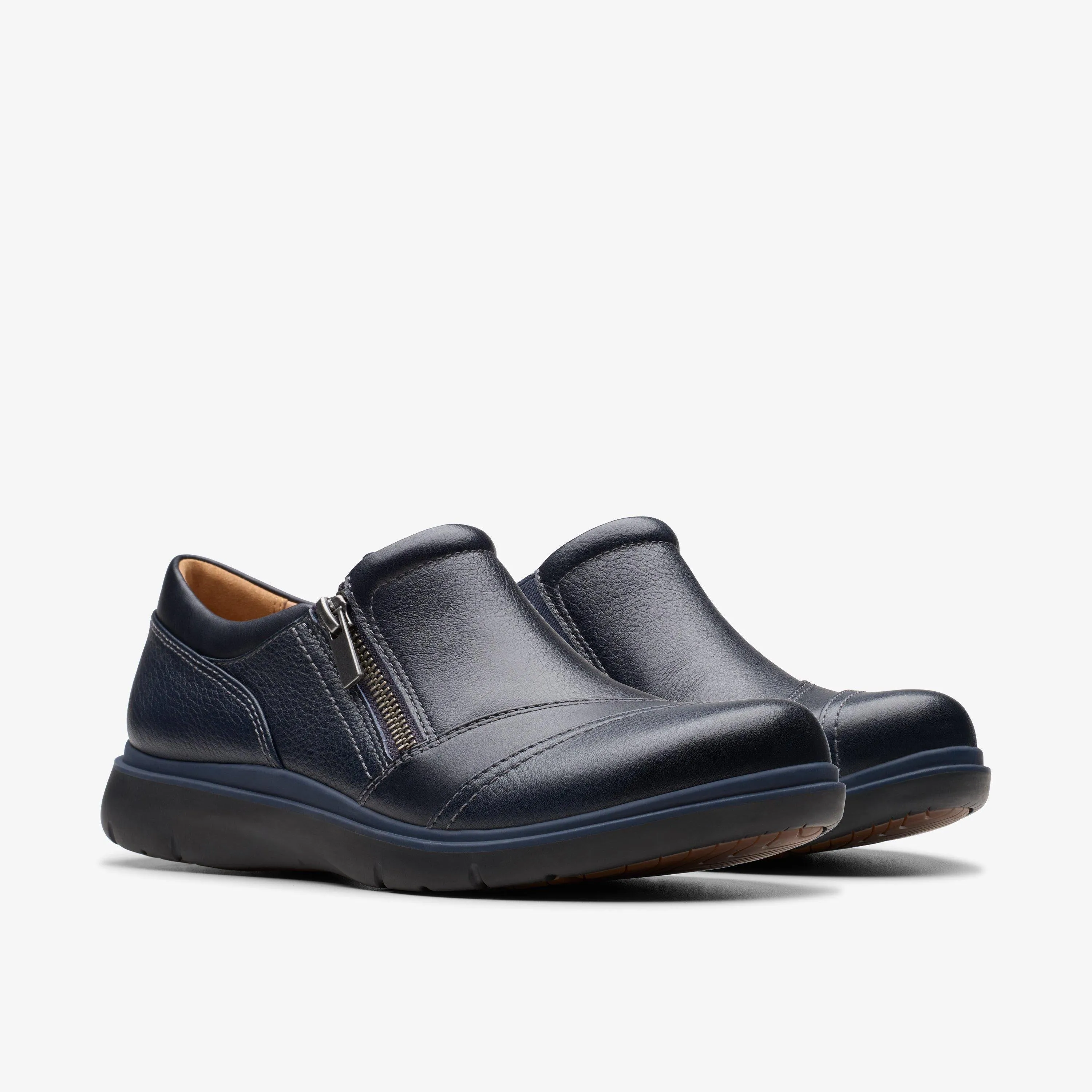 Clarks Women's Certina Pure Navy Leather 26179818