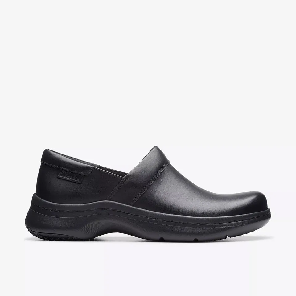 Clarks Women's ClarksPro Gem Black Leather 26175022