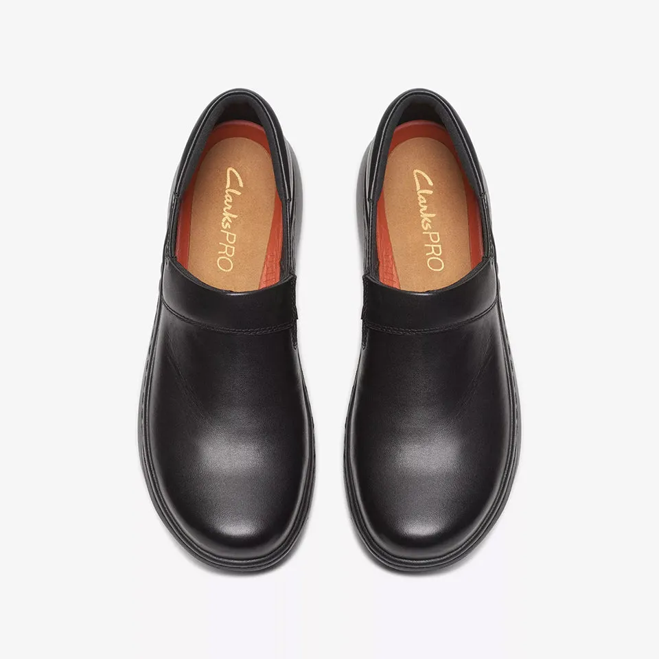 Clarks Women's ClarksPro Gem Black Leather 26175022