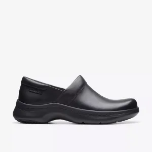 Clarks Women's ClarksPro Gem Black Leather 26175022