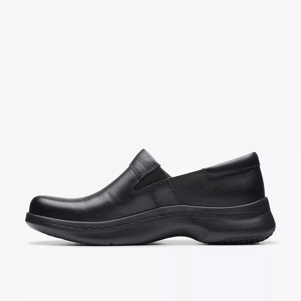 Clarks Women's ClarksPro Gem Black Leather 26175022