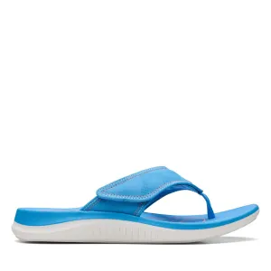 Clarks Women's Glide Post H Bright Blue | Metallic