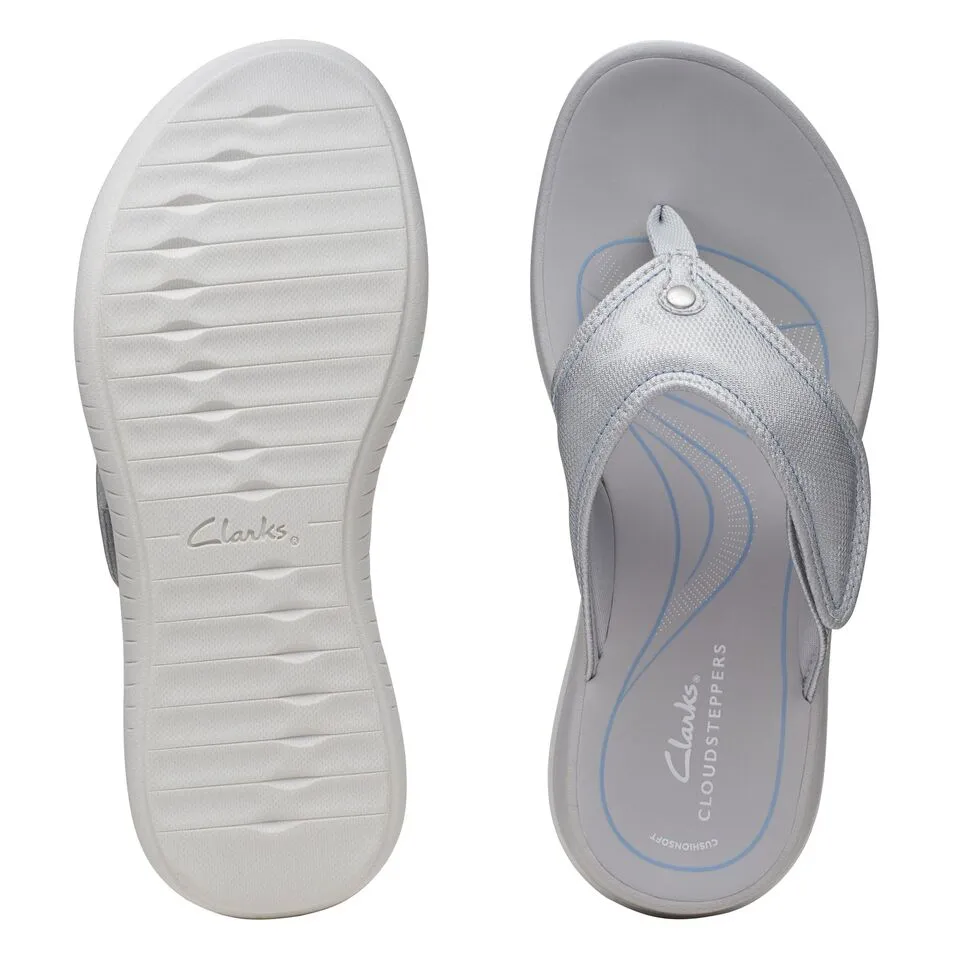 Clarks Women's Glide Post H Bright Blue | Metallic