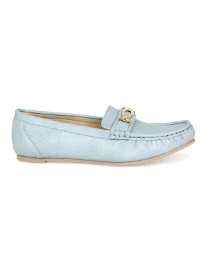 Classic Mocassins With Golden Saddle Trim