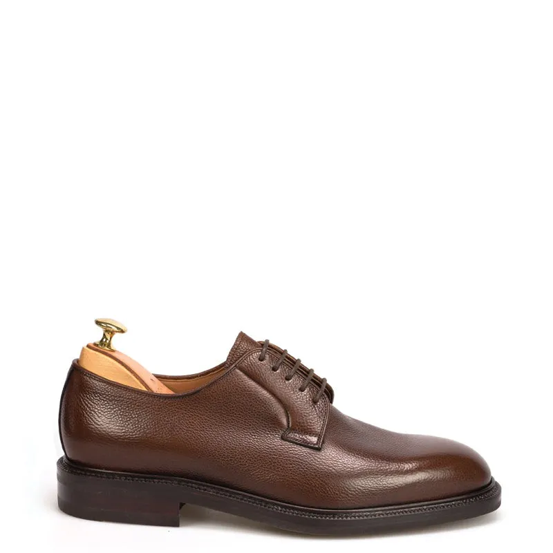 Classic Polished Leather Plain Derby Shoes