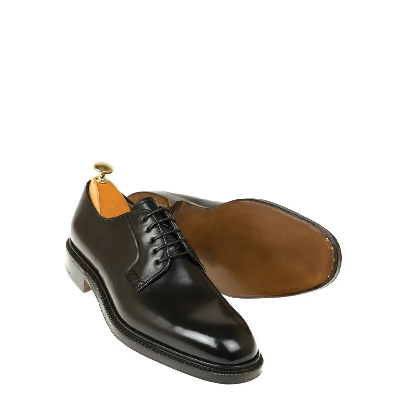 Classic Polished Leather Plain Derby Shoes