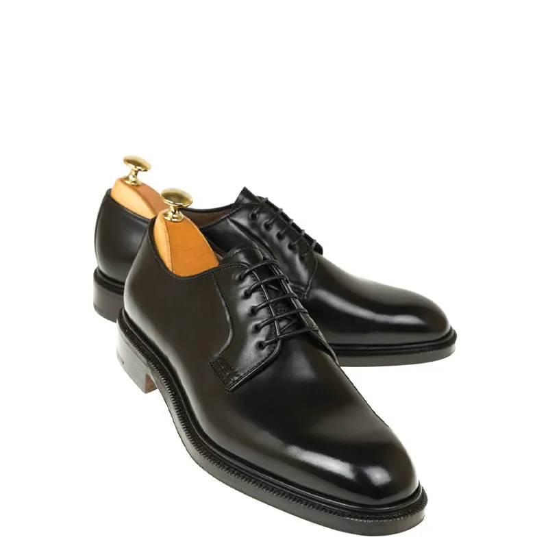 Classic Polished Leather Plain Derby Shoes