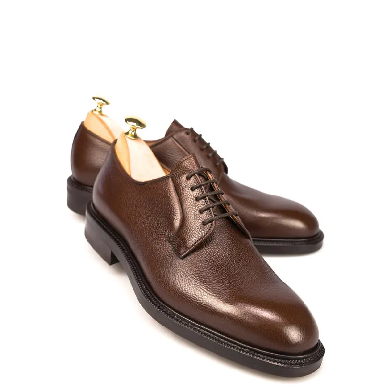 Classic Polished Leather Plain Derby Shoes
