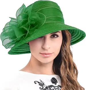 Cloche Oaks Church Dress Bowler Derby Wedding Hat Party S015