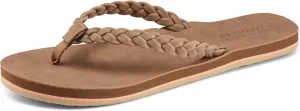 Cobian Braided Pacifica Soft Strap Beach Flip Flop Sandals for Women with Full Arch Support