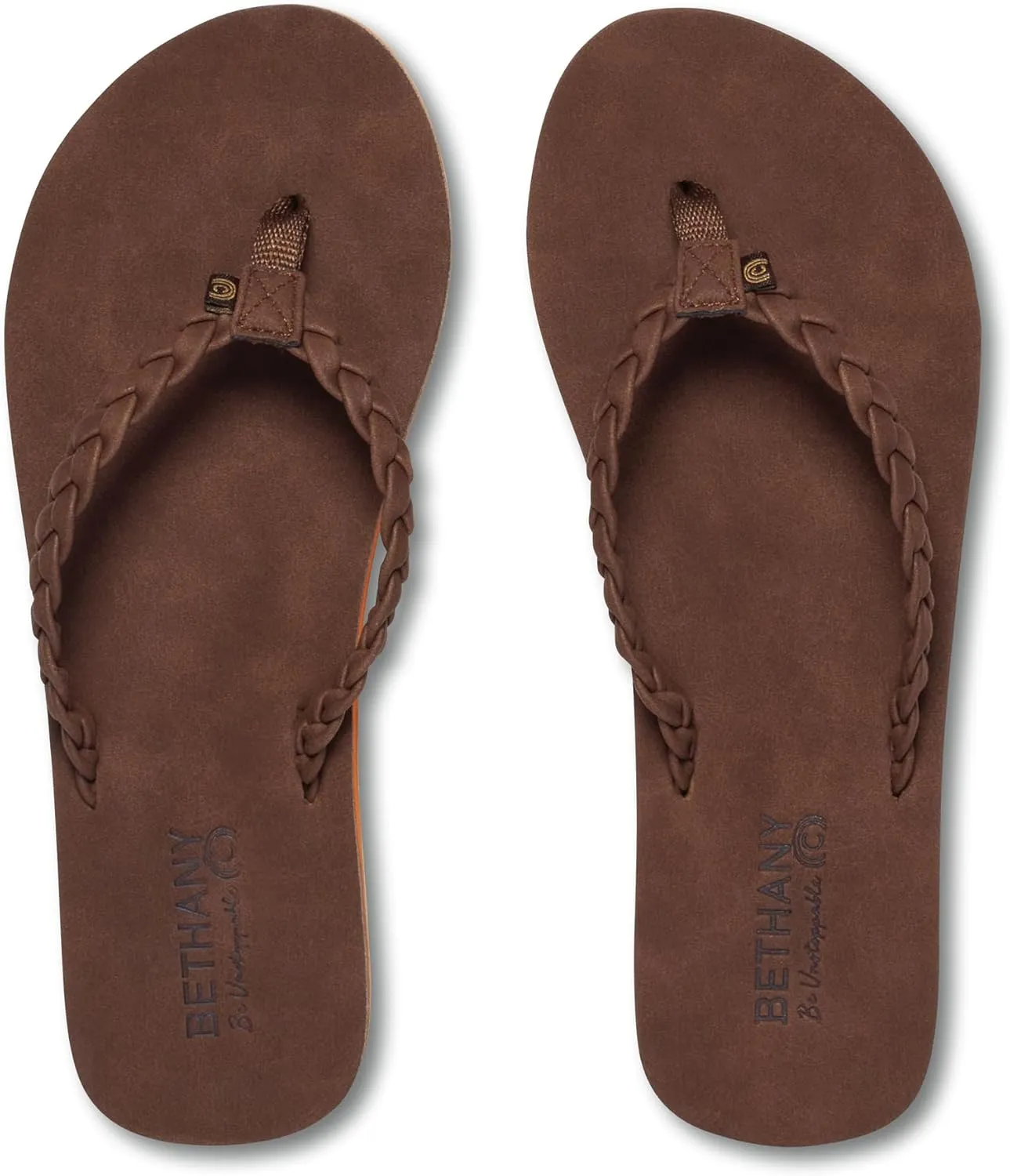Cobian Braided Pacifica Soft Strap Beach Flip Flop Sandals for Women with Full Arch Support