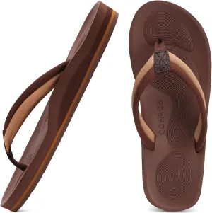 COFACE Flip Flops For Women with Arch Support Comfortable Woman Thong-Sandals Yoga Mat Lightweight Orthopedic Womens Flip-Flop