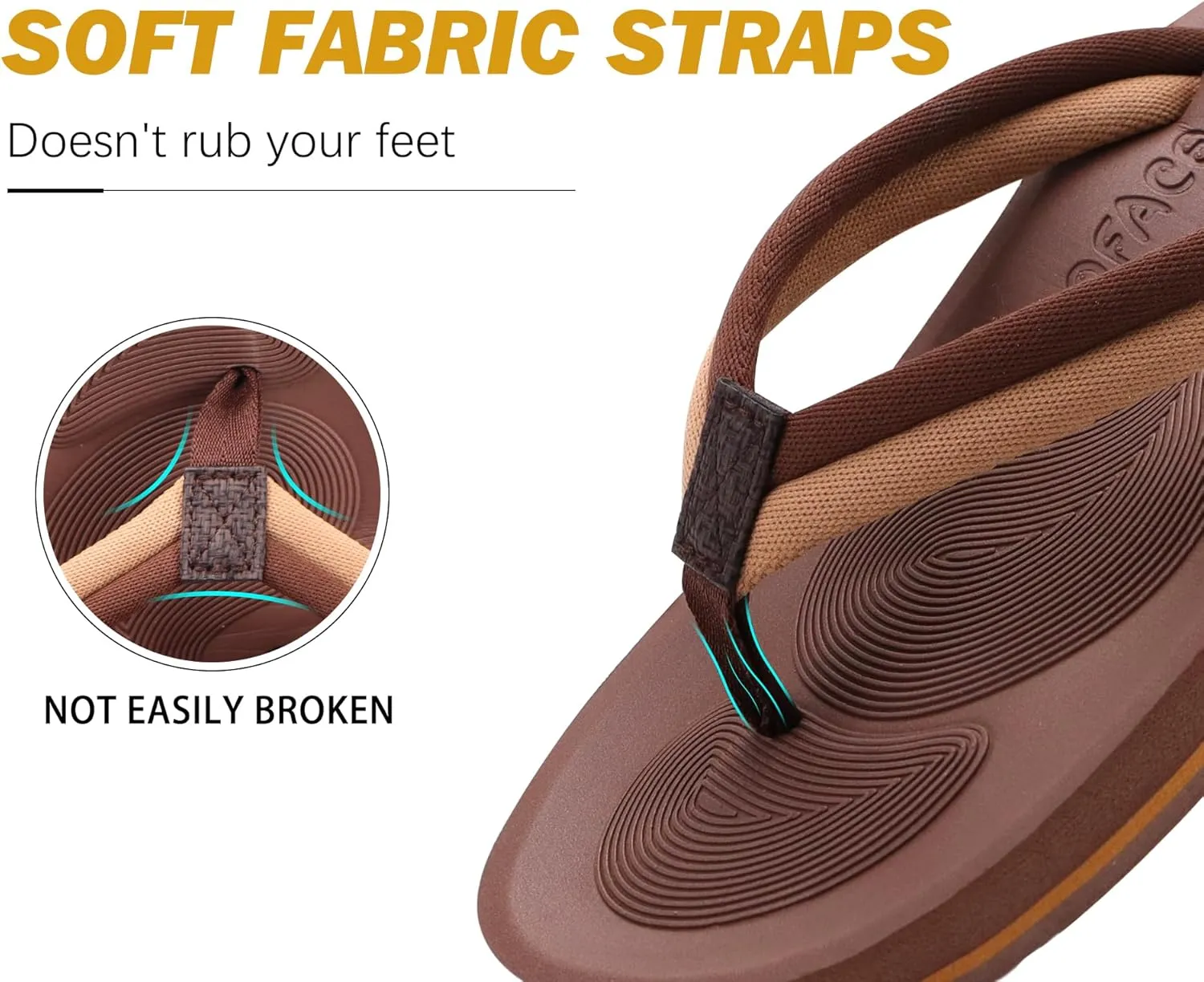 COFACE Flip Flops For Women with Arch Support Comfortable Woman Thong-Sandals Yoga Mat Lightweight Orthopedic Womens Flip-Flop