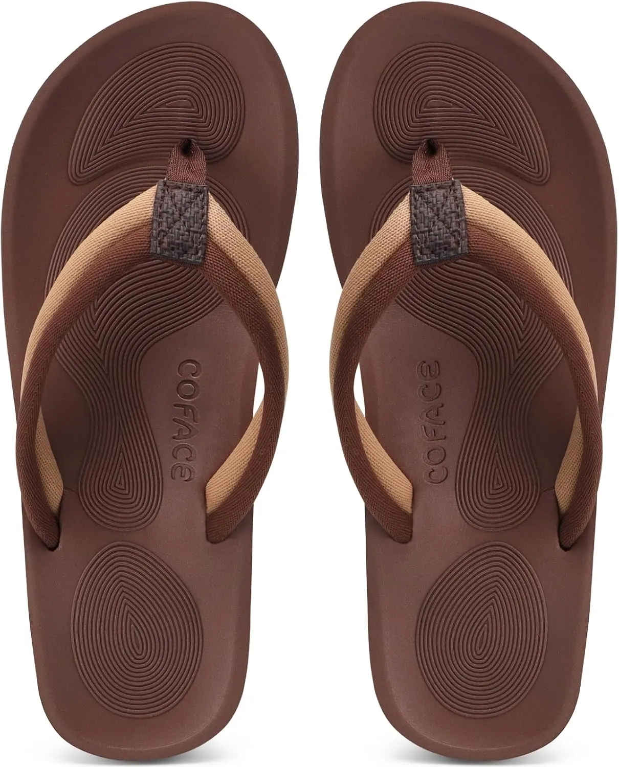 COFACE Flip Flops For Women with Arch Support Comfortable Woman Thong-Sandals Yoga Mat Lightweight Orthopedic Womens Flip-Flop