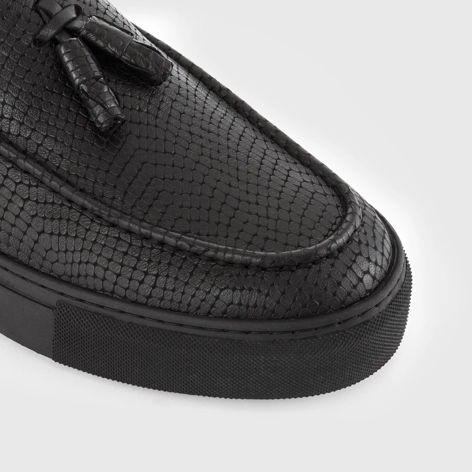 COMO-TR Erkek Siyah Loafer