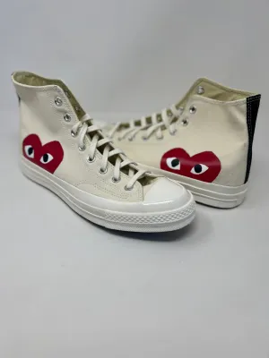Converse Chuck Taylor All Star High, Comme des Garçons Play White