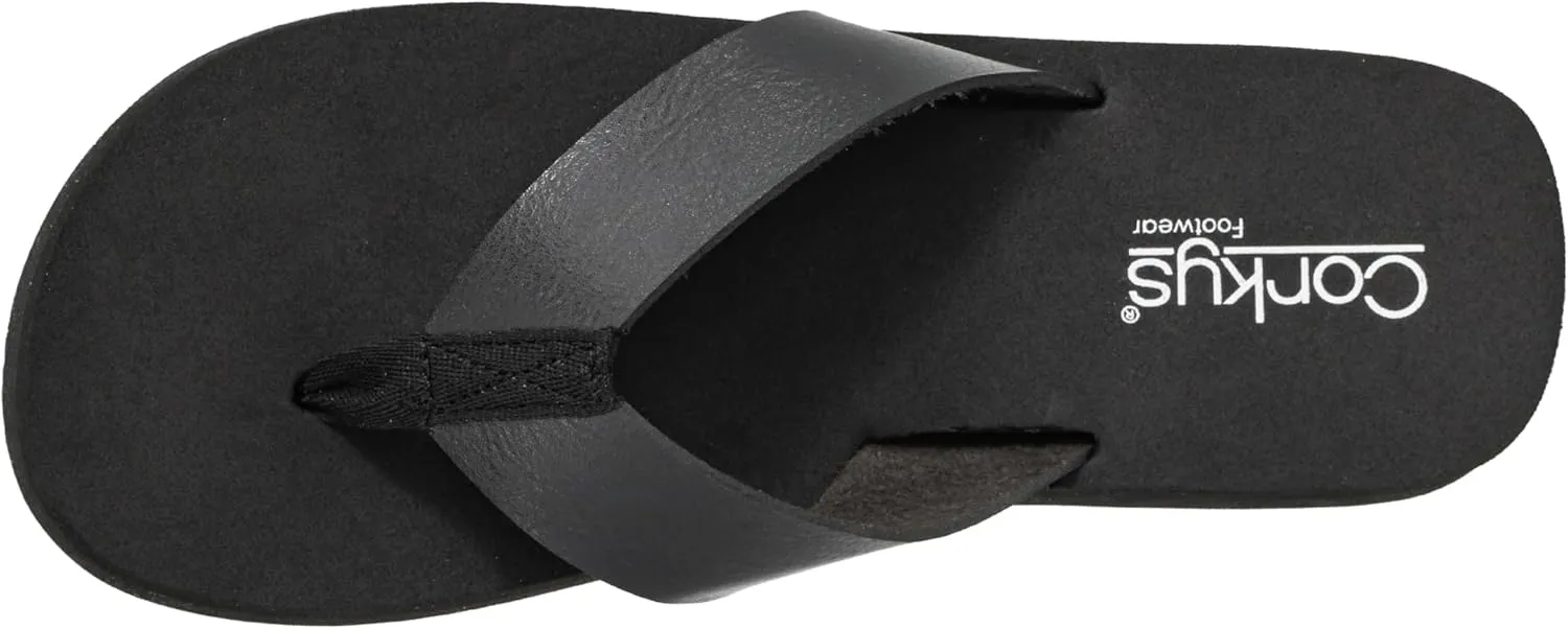 Corkys Footwear Womens Just Add Water Flip Flops - Featuring A Comfortable and Cushioned EVA Insole, A Vegan Leather Thong Strap - Casual And Comfortable