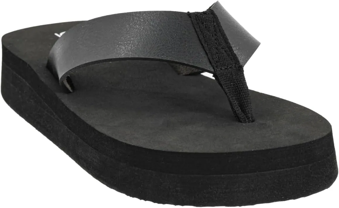 Corkys Footwear Womens Just Add Water Flip Flops - Featuring A Comfortable and Cushioned EVA Insole, A Vegan Leather Thong Strap - Casual And Comfortable