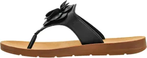 Corkys Footwear Women's So Delish Flip Flop Sandal – Lightweight, Comfortable, with Floral Embellishment, Perfect for Summer Style and Versatile Wear, Open Toe