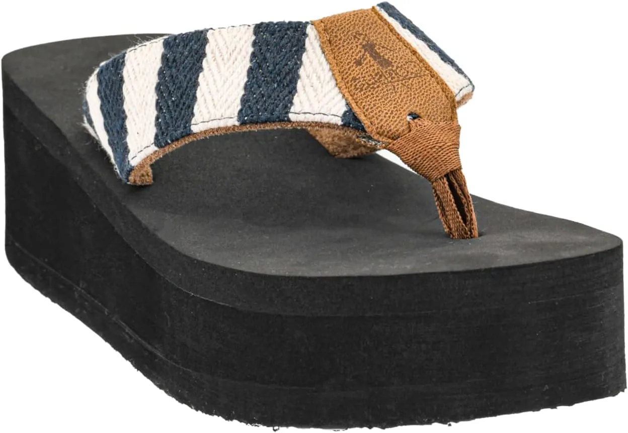 Corkys Footwear Women's Take A Dip Flip Flops - Featuring a Stylish V-Strap Design and a 2.5-Inch Platform, Blending Casual Elegance with Ultimate Comfort