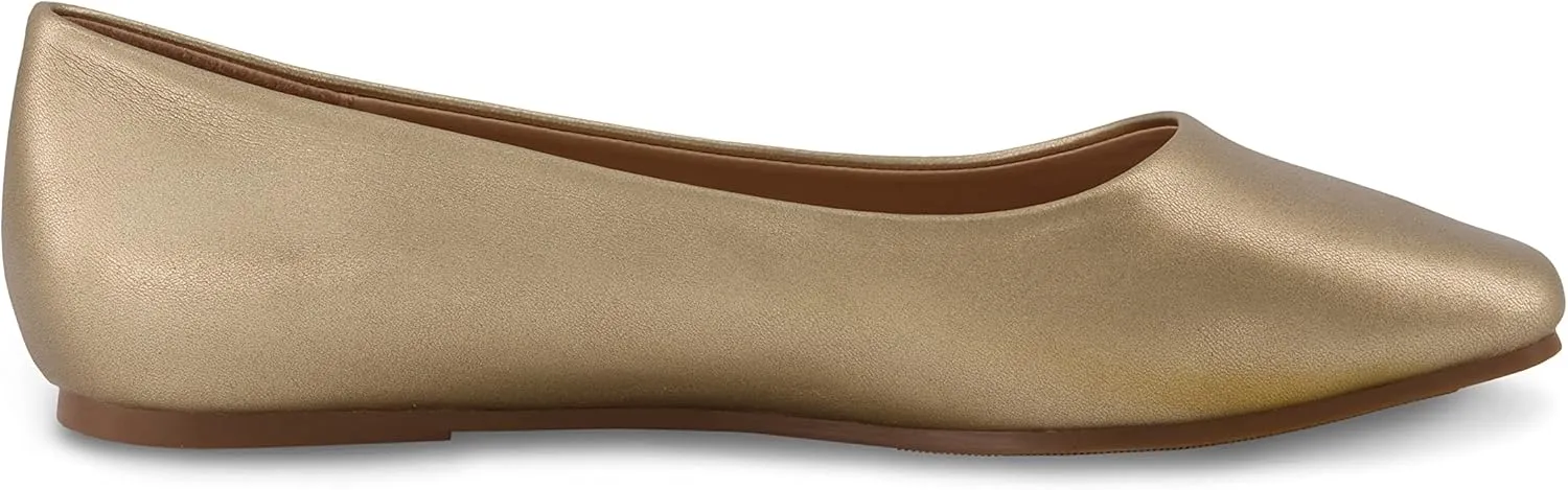 CUSHIONAIRE Women's Skipper Flat with  Memory Foam, Wide Widths Available