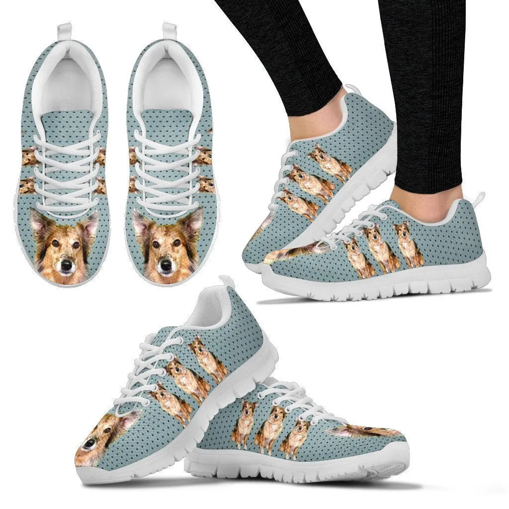 Customized Dog Print Running Shoes For Women-Express Shipping-Designed By Gloria Shipman