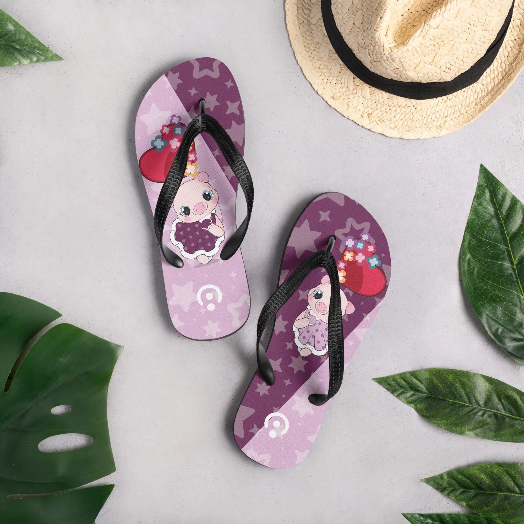 Cute Piggy Flip-Flops