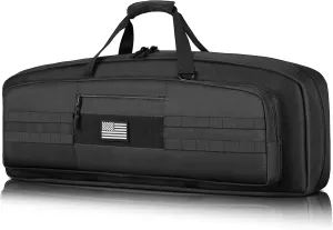 CVLIFE 30" 36" Soft Rifle Case Tactical Double Long Gun Bag, Rifle Bag Gun Case with Lockable Zipper and Adjustable Shoulder Strap for Outdoor Hunting Shooting Range