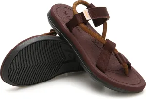 CYian Mens Sandals Slippers Rubber Flip Flops for Men Shoes with Fashion Eastic Strap Free Adjustment Indoor Outdoor
