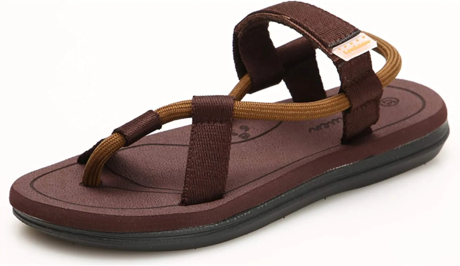 CYian Mens Sandals Slippers Rubber Flip Flops for Men Shoes with Fashion Eastic Strap Free Adjustment Indoor Outdoor
