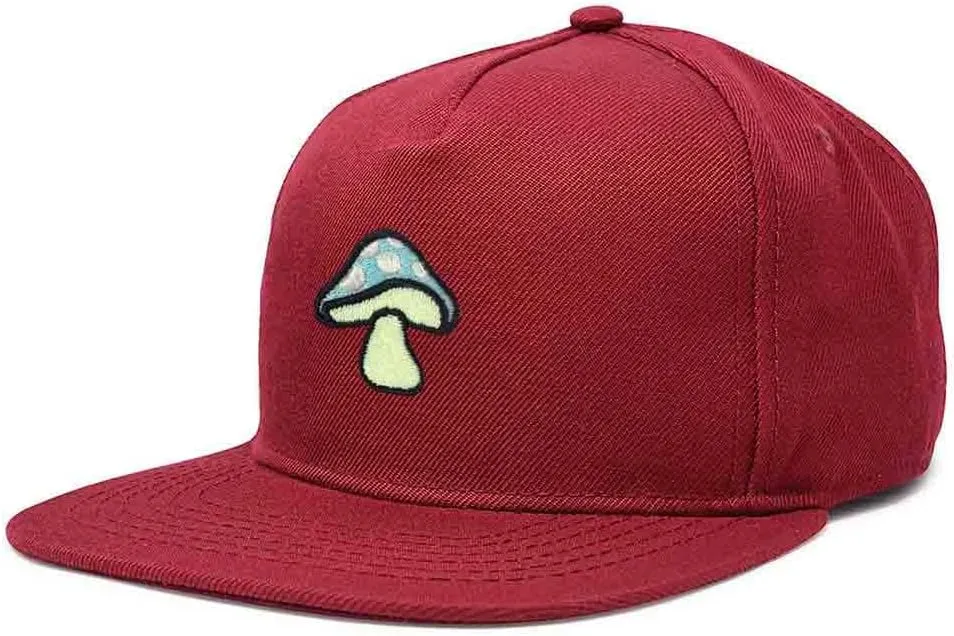 DALIX Mushroom Embroidered Glow in The Dark Hat Snapback Hat Baseball Cap Men