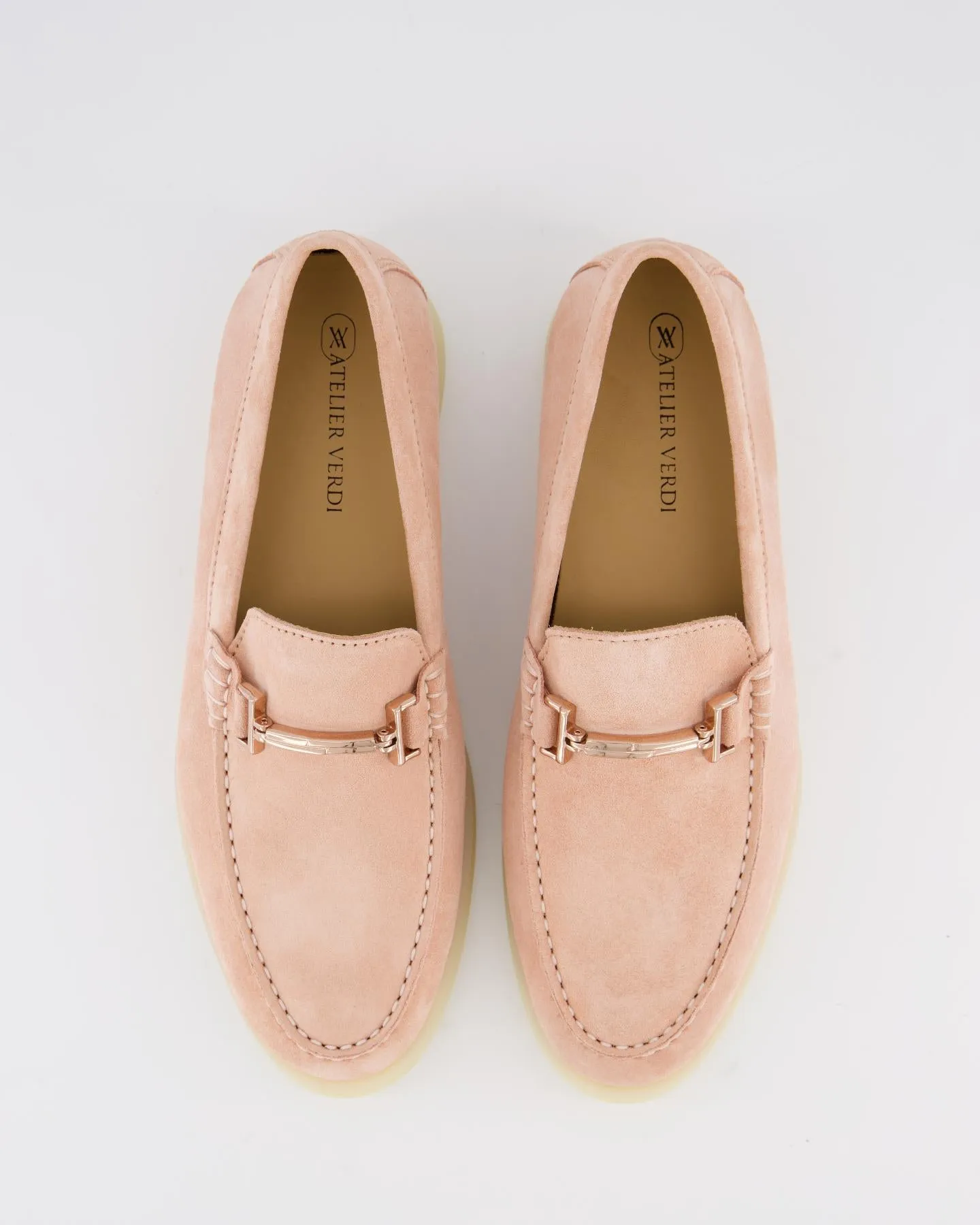 Dames Peach Cameo Loafer Roze