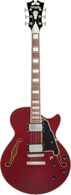 D'Angelico Premier SS Semi-hollow Electric Guitar - Burnt Red