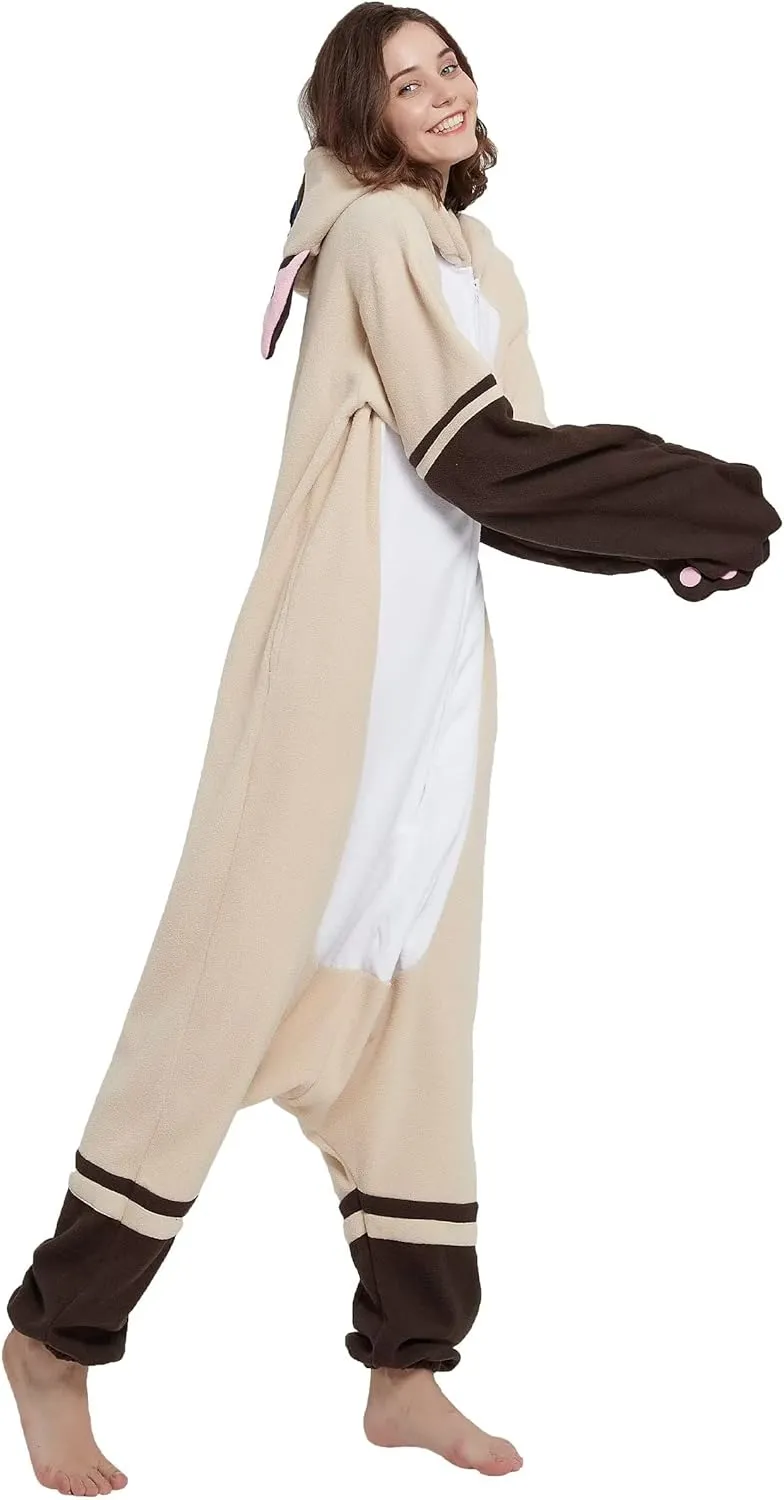 DarkCom Siamese Onesie Halloween Costume One Piece Unisex Adult Pajamas Women Men Sleepwear Christmas Pajamas