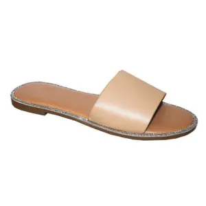 Dazzle - Glitter Detailing Flat Sandals