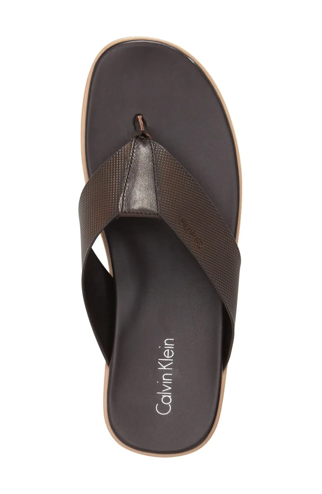 'Deano' Embossed Flip Flop (Men)