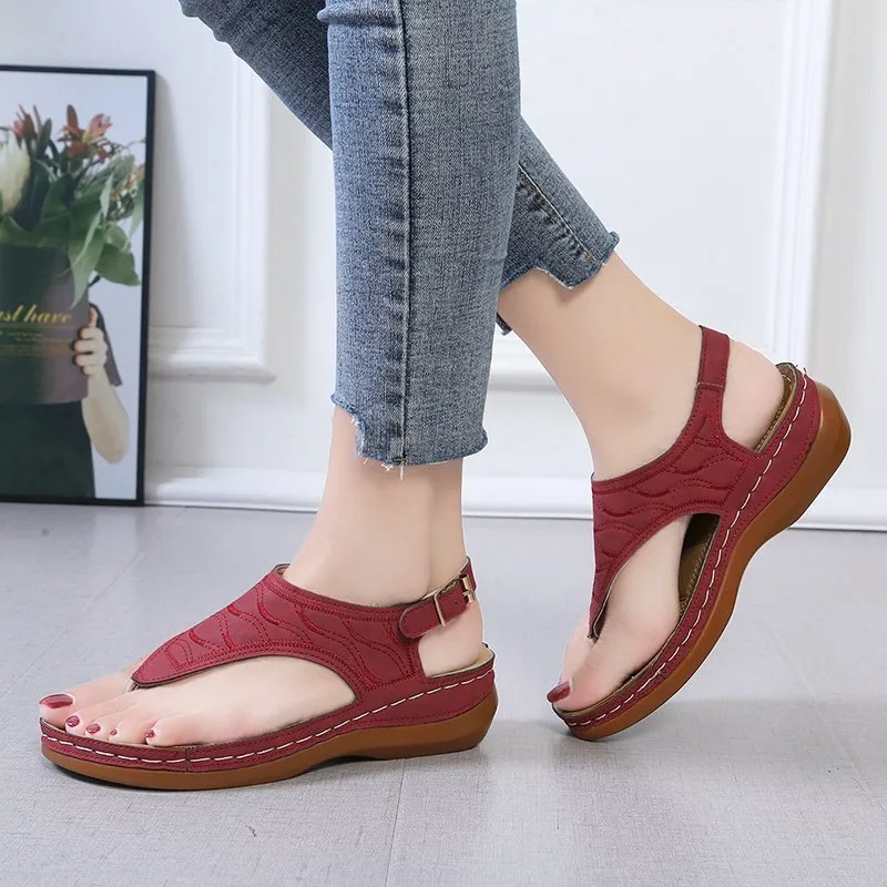Deborah – Women's Wedge Heel Flip Flop Sandals