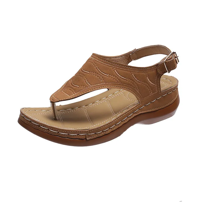 Deborah – Women's Wedge Heel Flip Flop Sandals