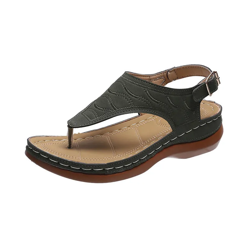 Deborah – Women's Wedge Heel Flip Flop Sandals