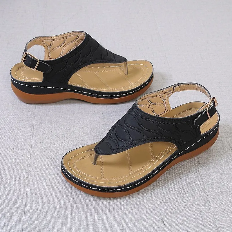 Deborah – Women's Wedge Heel Flip Flop Sandals