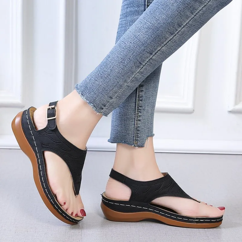 Deborah – Women's Wedge Heel Flip Flop Sandals