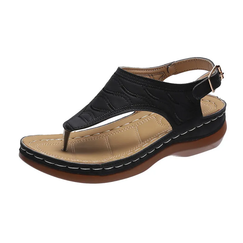 Deborah – Women's Wedge Heel Flip Flop Sandals
