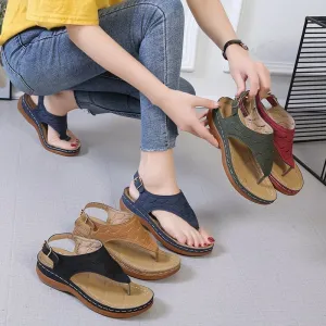 Deborah – Women's Wedge Heel Flip Flop Sandals